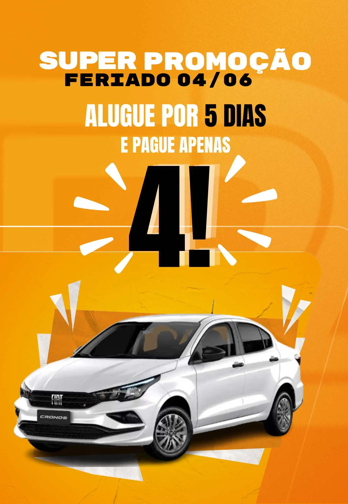 alugar um carro no feriado 4 de junho