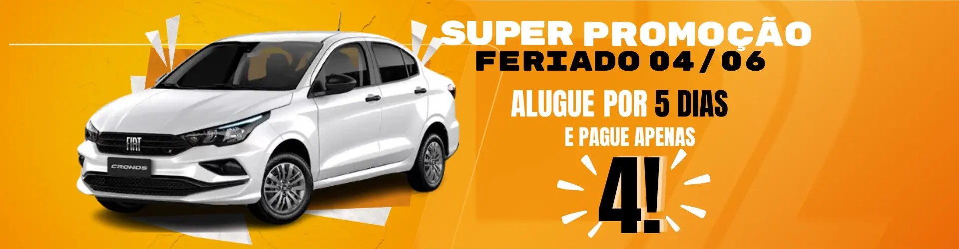 alugar um carro no feriado 4 de junho